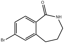 1H-2-Benzazepin-1-one, 7-bromo-2,3,4,5-tetrahydro- Structure