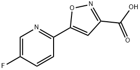 3-Isoxazolecarboxylic acid, 5-(5-fluoro-2-pyridinyl)- Structure