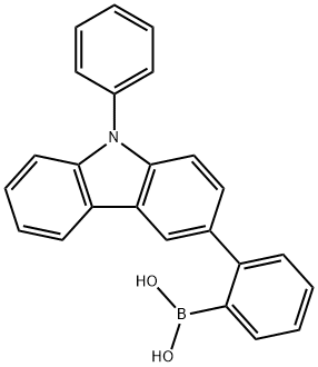 Boronic acid, B-[2-(9-phenyl-9H-carbazol-3-yl)phenyl]- Structure