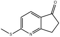 5H-Cyclopenta[b]pyridin-5-one, 6,7-dihydro-2-(methylthio)- Structure