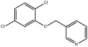 Pyridine, 3-[(2,5-dichlorophenoxy)methyl]- Structure