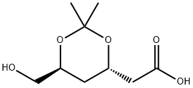 D-erythro-Hexonic acid, 2,4-dideoxy-3,5-O-(1-methylethylidene)- Structure