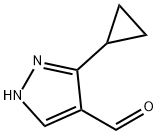 1H-Pyrazole-4-carboxaldehyde, 3-cyclopropyl- Structure