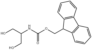 Carbamic acid, N-[2-hydroxy-1-(hydroxymethyl)ethyl]-, 9H-fluoren-9-ylmethyl ester Structure