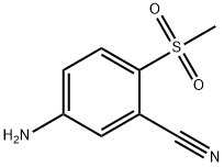 5-Amino-2-methanesulfonylbenzonitrile Structure