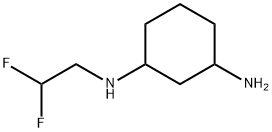 1,3-Cyclohexanediamine, N1-(2,2-difluoroethyl)- Structure