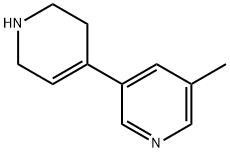 3,4′-Bipyridine, 1′,2′,3′,6′-tetrahydro-5-methyl- 구조식 이미지