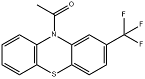 1-[2-(Trifluoromethyl)-10H-phenothiazin-10-yl]ethanone Structure