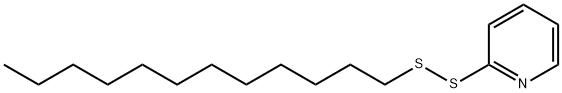 Pyridine, 2-(dodecyldithio)- Structure