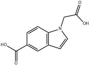 1H-Indole-1-acetic acid, 5-carboxy- Structure