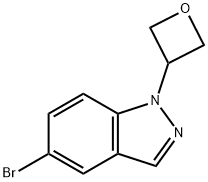 1H-Indazole, 5-bromo-1-(3-oxetanyl)- Structure