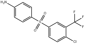 4-[4-chloro-3-(trifluoromethyl)benzenesulfonyl]ani
line 구조식 이미지