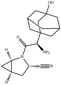2-Azabicyclo[3.1.0]hexane-3-carbonitrile, 2-[(2R)-2-aMino-2-(3-hydroxytricyclo[3.3.1.13,7]dec-1-yl)acetyl]-, (1R,3S,5R)- Structure
