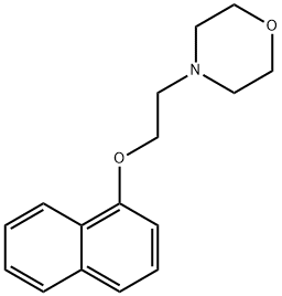 4-[2-(1-Naphthalenyloxy)ethyl]morpholine 구조식 이미지