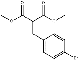 Propanedioic acid, 2-[(4-bromophenyl)methyl]-, 1,3-dimethyl ester Structure