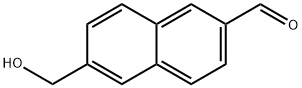 2-Naphthalenecarboxaldehyde, 6-(hydroxymethyl)- Structure