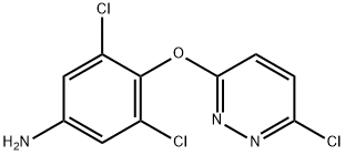 Benzenamine, 3,?5-?dichloro-?4-?[(6-?chloro-?3-?pyridazinyl)?oxy]?- 구조식 이미지