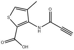 4-methyl-3-(prop-2-ynamido)thiophene-2-carboxylic acid 구조식 이미지