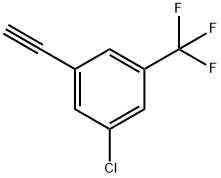 Benzene, 1-chloro-3-ethynyl-5-(trifluoromethyl)- 구조식 이미지