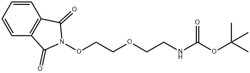 Carbamic acid, N-[2-[2-[(1,3-dihydro-1,3-dioxo-2H-isoindol-2-yl)oxy]ethoxy]ethyl]-, 1,1-dimethylethyl ester Structure