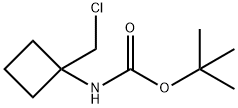 tert-butyl
N-[1-(chloromethyl)cyclobutyl]carbamate Structure