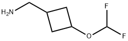 1-[3-(difluoromethoxy)cyclobutyl]methanamine Structure
