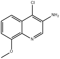 4-chloro-8-methoxyquinolin-3-amine 구조식 이미지