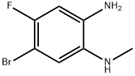 5-bromo-4-fluoro-1-N-methylbenzene-1,2-diamine Structure
