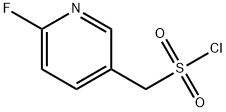 3-Pyridinemethanesulfonyl chloride, 6-fluoro- Structure