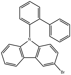 3-bromo-N-(2-biphenylyl)carbazole Structure