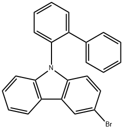 3-bromo-N-(2-biphenylyl)carbazole 구조식 이미지