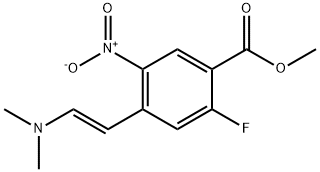 Benzoic acid, 4-[(1E)-2-(dimethylamino)ethenyl]-2-fluoro-5-nitro-, methyl ester Structure