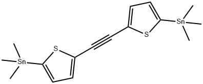 IN1861, 1,2-Bis(5-(trimethylstannyl)thiophen-2-yl)ethyne 구조식 이미지