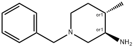 3-Piperidinamine, 4-methyl-1-(phenylmethyl)-, (3R,4S)-rel- 구조식 이미지