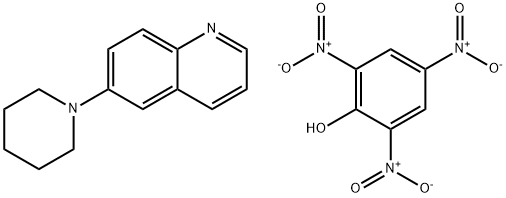 Quinoline, 6-(1-piperidinyl)-, compd. with 2,4,6-trinitrophenol (1:1) Structure