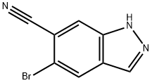 1H-Indazole-6-carbonitrile, 5-bromo- Structure