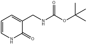 Carbamic acid, N-[(1,2-dihydro-2-oxo-3-pyridinyl)methyl]-, 1,1-dimethylethyl ester Structure