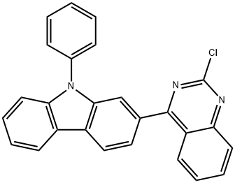 2-(2-chloro-4-quinazolinyl)-9-phenyl-9H-Carbazole 구조식 이미지