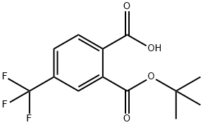 1,2-Benzenedicarboxylic acid, 4-(trifluoromethyl)-, 2-(1,1-dimethylethyl) ester Structure