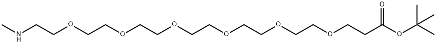 MeNH-PEG6-CH2CH2COOtBu 구조식 이미지