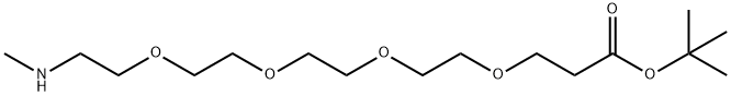 Methylamino-PEG4-t-butylester 구조식 이미지