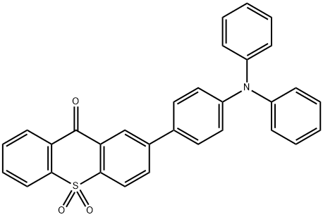 2- [4- (diphenylamino) phenyl] - 10, 10- dioxide-9H - thioxanthen-9- one Structure