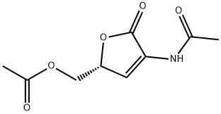 2-acetamido-5-O-acetyl-2,3-dideoxy-L-glyceropent-2-eno-1,4 구조식 이미지