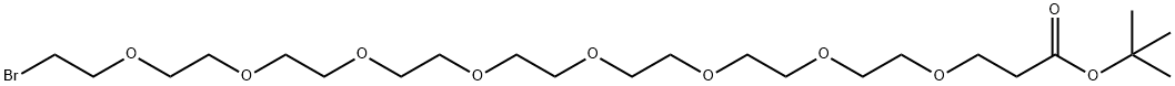Bromo-PEG8-t-butyl ester 구조식 이미지
