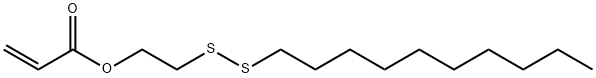 2-Propenoic acid, 2-(decyldithio)ethyl ester Structure