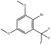 2-Bromo-1,5-dimethoxy-3-(trifluoromethyl)-benzene 구조식 이미지