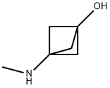 Bicyclo[1.1.1]pentan-1-ol, 3-(methylamino)- Structure