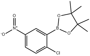 1,3,2-Dioxaborolane, 2-(2-chloro-5-nitrophenyl)-4,4,5,5-tetramethyl- Structure