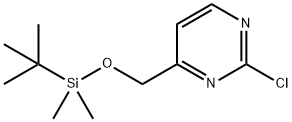 Pyrimidine, 2-chloro-4-[[[(1,1-dimethylethyl)dimethylsilyl]oxy]methyl]- 구조식 이미지