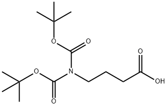 Butanoic acid, 4-[bis[(1,1-dimethylethoxy)carbonyl]amino]- Structure